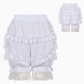 New lace casual Japanese style ruffled lantern high-waisted elastic pants for summer Lolita cosplay shorts