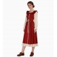 German traditional beer festival attire, Renaissance retro long-sleeved fitted waist dress, carnival dress.