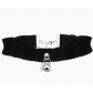 Fresh and elegant ruffled lace bell pendant choker necklace, new style, elastic and comfortable collarbone necklace.