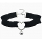 European and American sexy lace bell heart necklace, fresh and sweet choker for women.