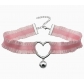 European and American sexy lace bell heart necklace, fresh and sweet choker for women.