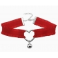 European and American sexy lace bell heart necklace, fresh and sweet choker for women.