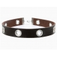 New punk-style hollowed-out breathable PU choker leather necklace clavicle chain nightclub dark leather choker