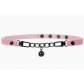 Unique dark and sweet cool sexy girl leather choker necklace, light luxury niche choker bell necklace for women
