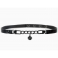 Unique dark and sweet cool sexy girl leather choker necklace, light luxury niche choker bell necklace for women