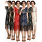 Cocktail Ball Party Sequined Tassel Dress - 1920s Retro Ball Party Gown