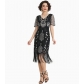 Cocktail Ball Party Sequined Tassel Dress - 1920s Retro Ball Party Gown