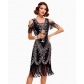 1920s Retro Ballroom Sequined Dress Cocktail Party Gown Latin Dance Competition Attire