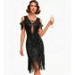 1920s Retro Ballroom Sequined Dress Cocktail Party Gown Latin Dance Competition Attire