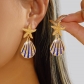 2026 New European and American Style Starfish Casual Fashion Earrings, Ocean Theme, Perfect for Summer Beach Vacations, Versatile Accessories