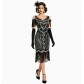 Great Gatsby Dresses 1920s Retro Dress Plus Size Gown Sequined Beaded Party Costume