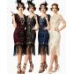 1920s Gatsby retro dress, plus-size European and American style, sequined and beaded cocktail party dress