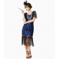1920s Gatsby retro dress, plus-size European and American style, sequined and beaded cocktail party dress