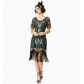 1920s Gatsby retro dress, plus-size European and American style, sequined and beaded cocktail party dress