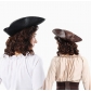 Halloween party costume props, captain's hat/triangle hat, available in two colors.