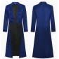 Halloween Men's Gothic Steampunk Style Victorian Swallowtail Long Trench Coat