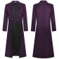 Halloween Men's Gothic Steampunk Style Victorian Swallowtail Long Trench Coat