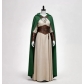 Medieval adult cotton and linen cloak, Halloween wizard, hobbit, sorcerer, elf cosplay cape, in stock.