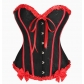 New European and American sexy court style corset bodice, retro support bustier, wearable as outerwear.