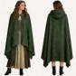 2026 Elf Knight Short Cloak Cosplay Costume, Halloween Role-Playing Elf Wizard Velvet Cloak