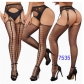 Fishnet stockings, sexy pantyhose, lingerie, jacquard suspender stockings