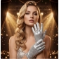 European and American performance sequined gloves, disco dance stage nightclub dancing gloves, Michael Jackson gloves