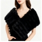 New women's fashionable, elegant, aristocratic style plush faux fur warm shawl for banquets and weddings, autumn and winter, high-end feel.