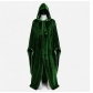 Halloween vampire wizard cloak cosplay, masquerade sorcerer death god cosplay hooded cape