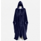 Halloween vampire wizard cloak cosplay, masquerade sorcerer death god cosplay hooded cape