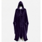 Halloween vampire wizard cloak cosplay, masquerade sorcerer death god cosplay hooded cape