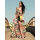 Hot design underwear cover up beach dress printed fashion long causal dress for ladies