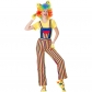 2019 Halloween Magician Clown Costume Cosplay with Wig Costume Stage Performance Costume