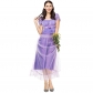 2019 new real shot fairy tale stage performance costumes movie role-playing COS clothing purple princess dress