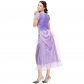 2019 new real shot fairy tale stage performance costumes movie role-playing COS clothing purple princess dress